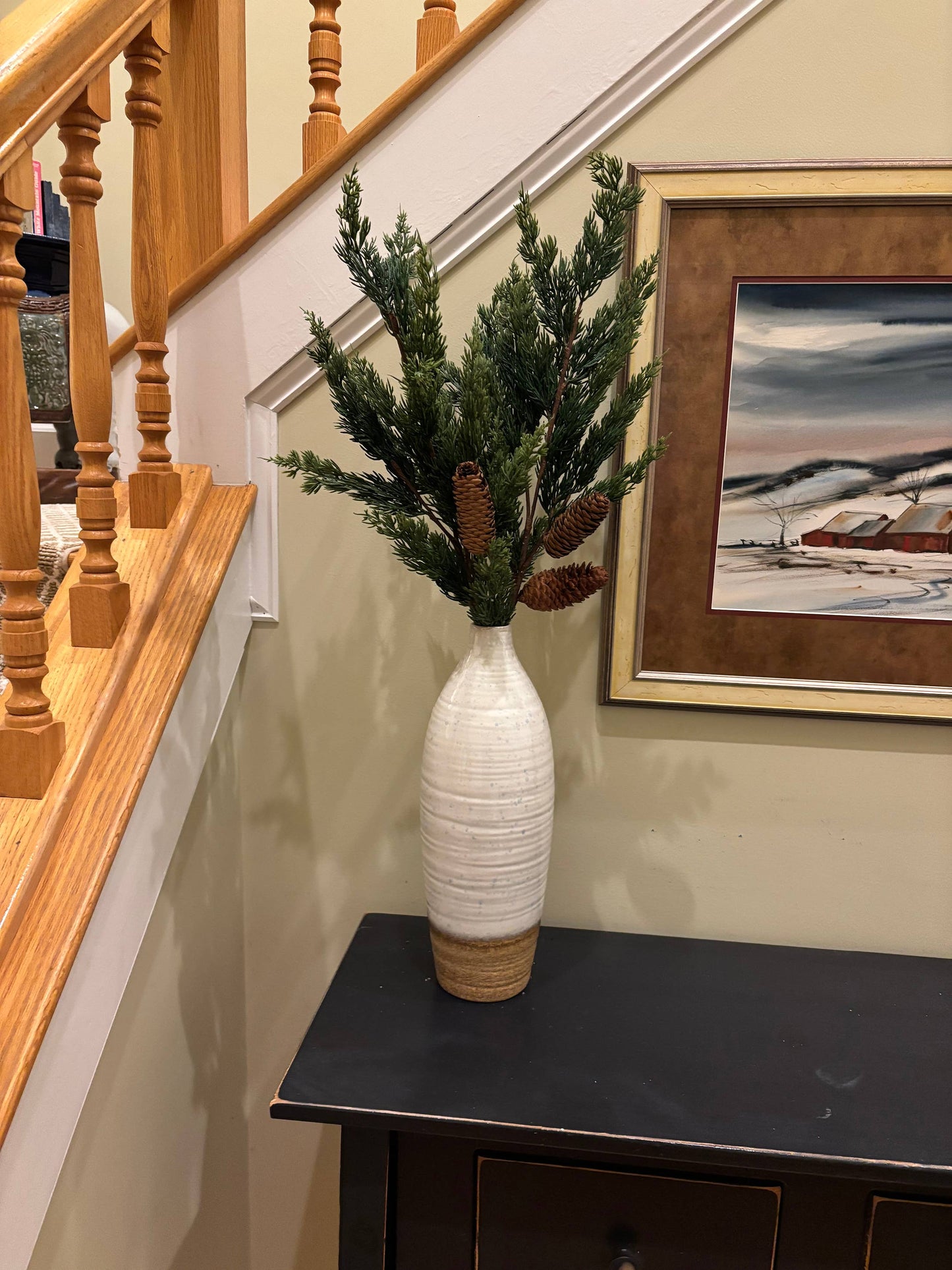 29" Pine And Pine Cone Spray
