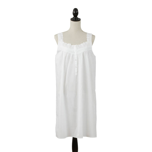 Scoop Neck Embroidered Nightgown