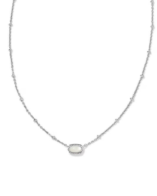 Mini Elisa Silver Satellite Short Pendent | Kendra Scott