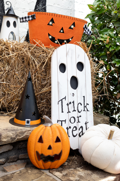 Reversible Ghost & Jack-O-Lantern Bucket