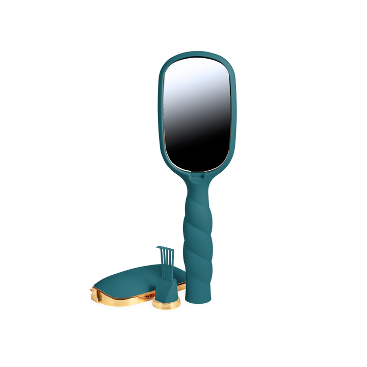 Teal “Boar Bristle Hair Brush - Teal With It” for frizz control and a glossy finish; available in small, medium, and large sizes.