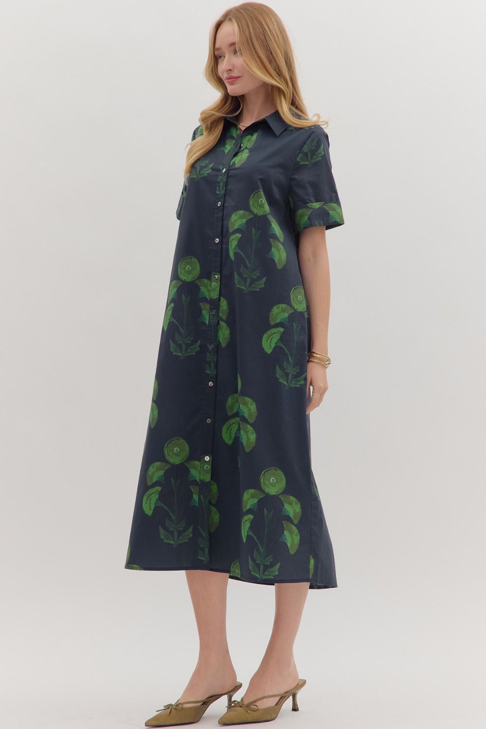 Greenly Midi Dress