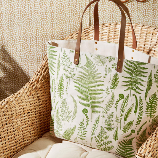 Fanciful Fern Printed Tote Bag