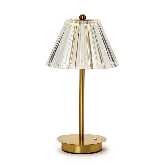 LED Portable Cordless Table Lamp with Acrylic Shade in Gift Box