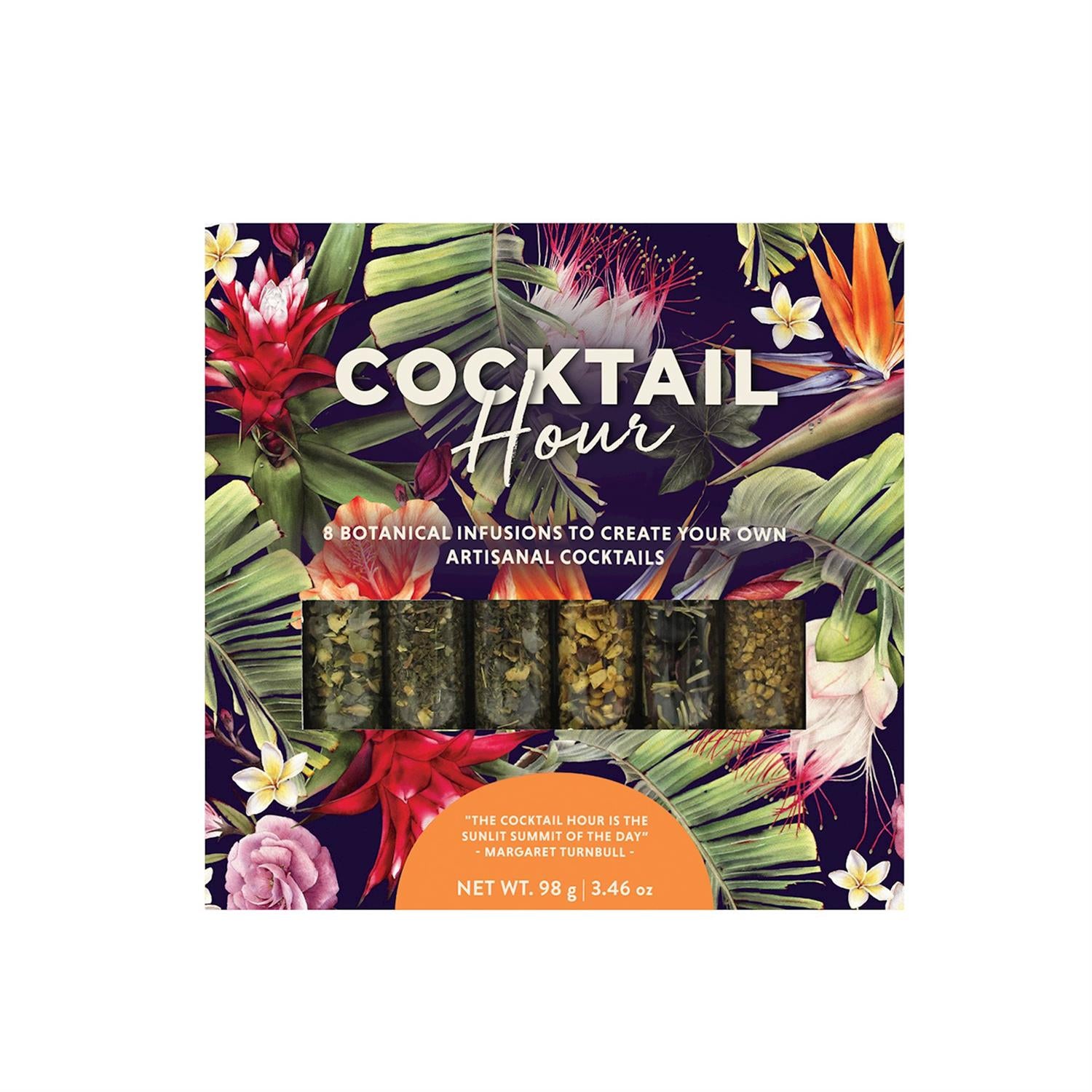 Cocktail Hour 8 Tube Gift Set" includes eight tubes for crafting signature cocktails. Net weight: 98g (3.46 oz).