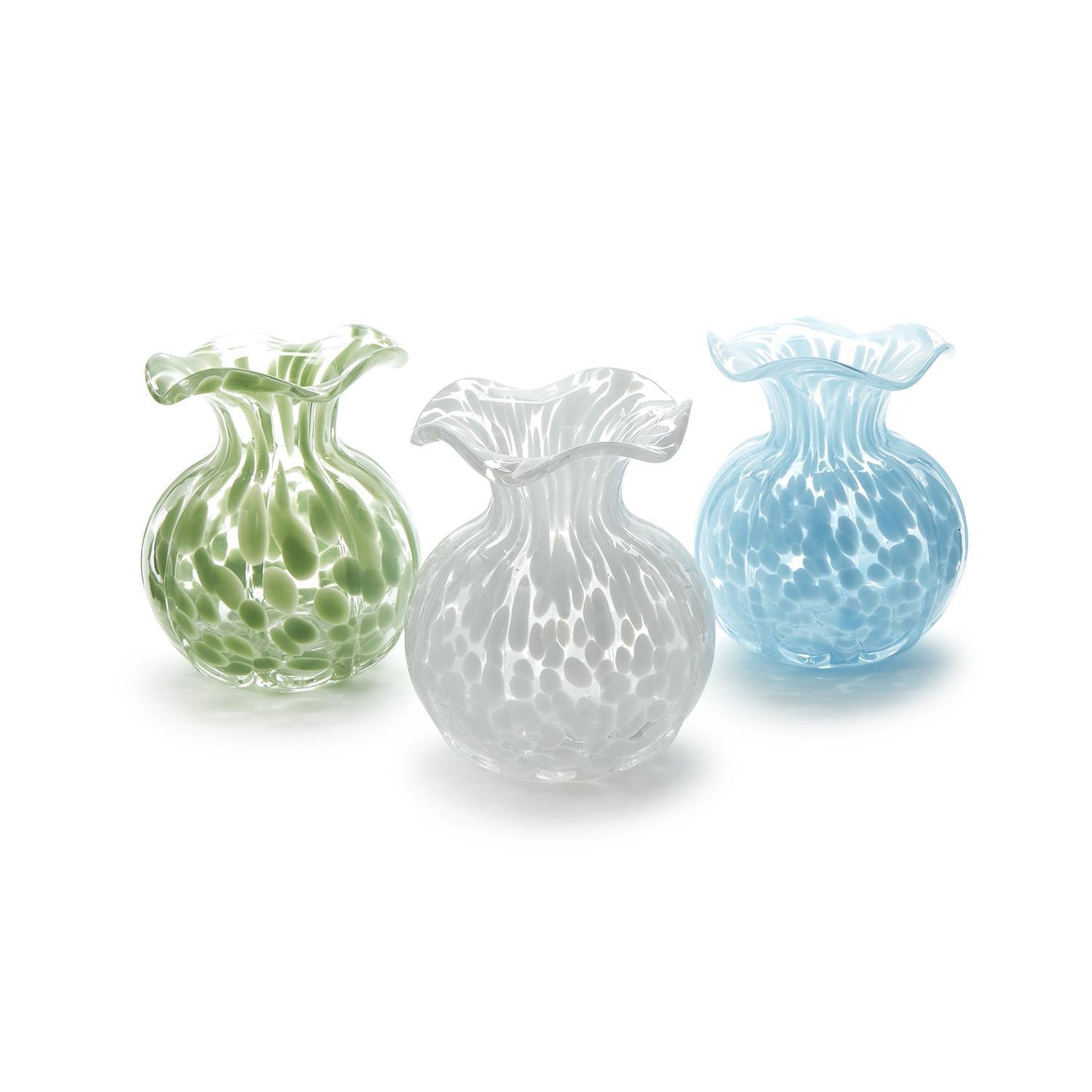 Ruffled Edge Spotted Vase | 3 Colors