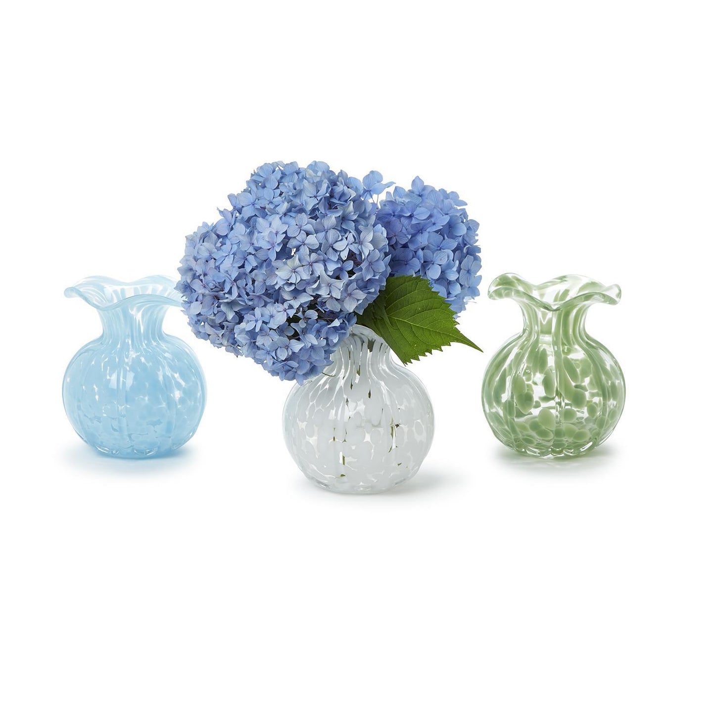 Ruffled Edge Spotted Vase | 3 Colors