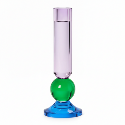 Color Pop Glass Taper Candlestick Candleholder | Sold Separately