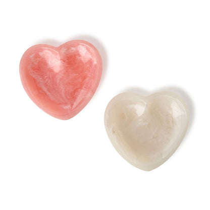 Marbled Resin Heart Dish