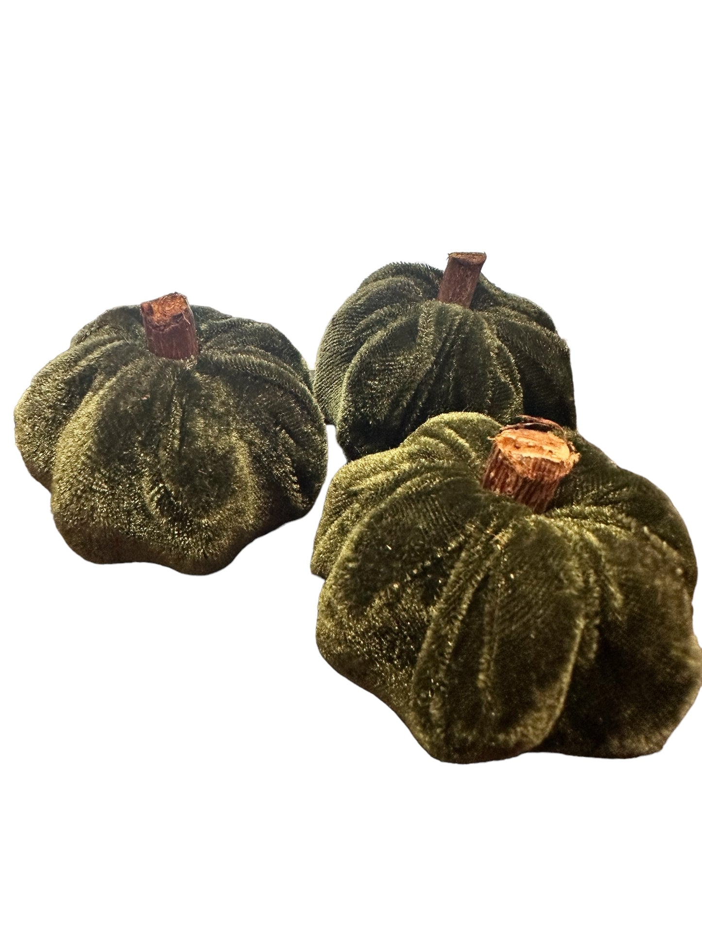 2.5" Mini Velvet Pumpkin