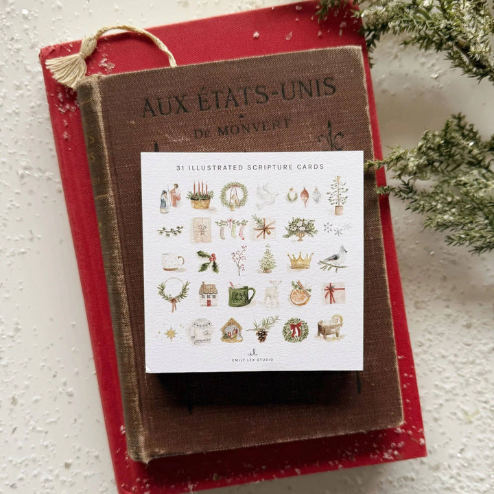 Christmas gift Truth for Today cards with festive illustrations, available in small and large sizes.