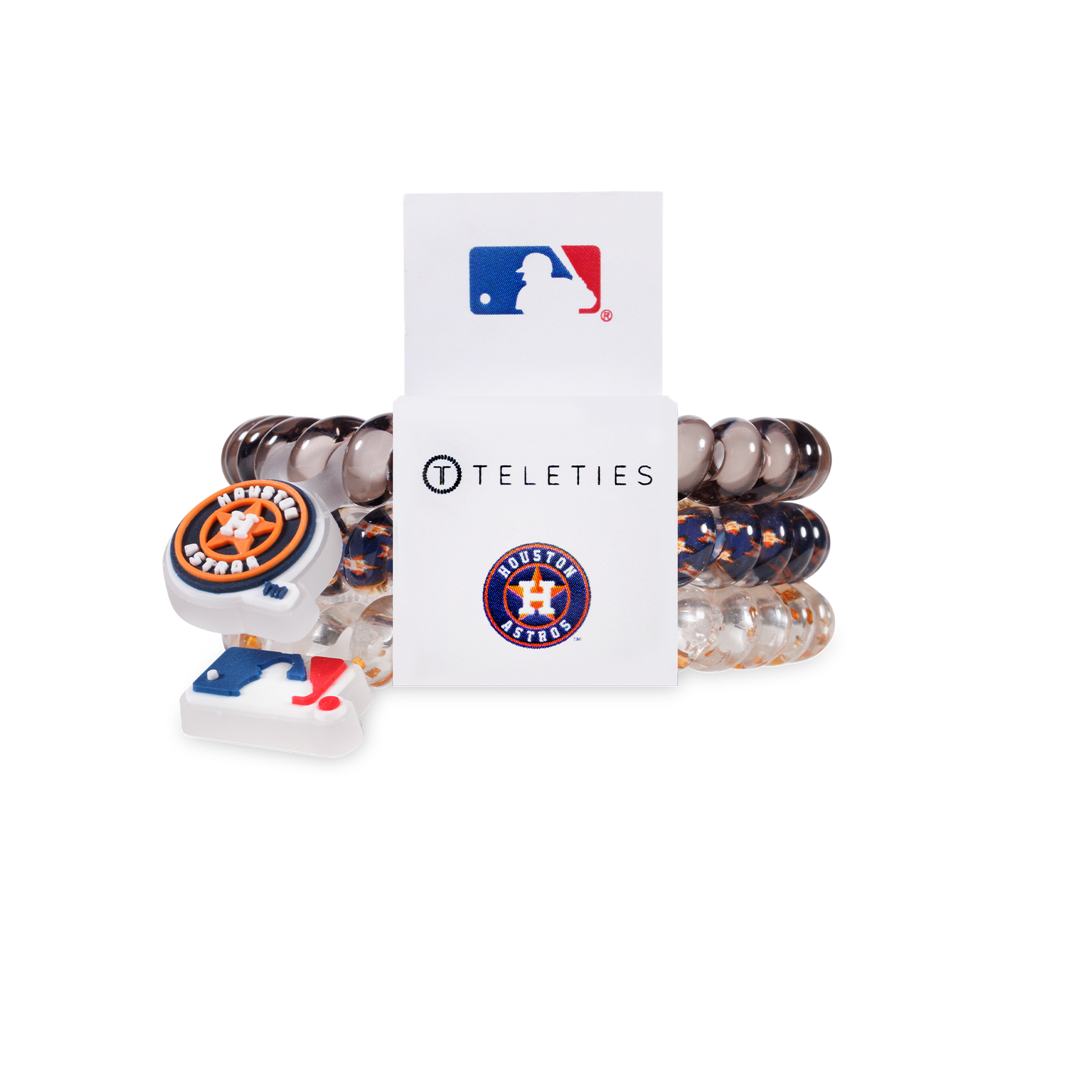 Spiral Hair Coils | Houston Astros Hair Ties