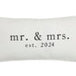 Mr. & Mrs. Est. 2024 Pillows