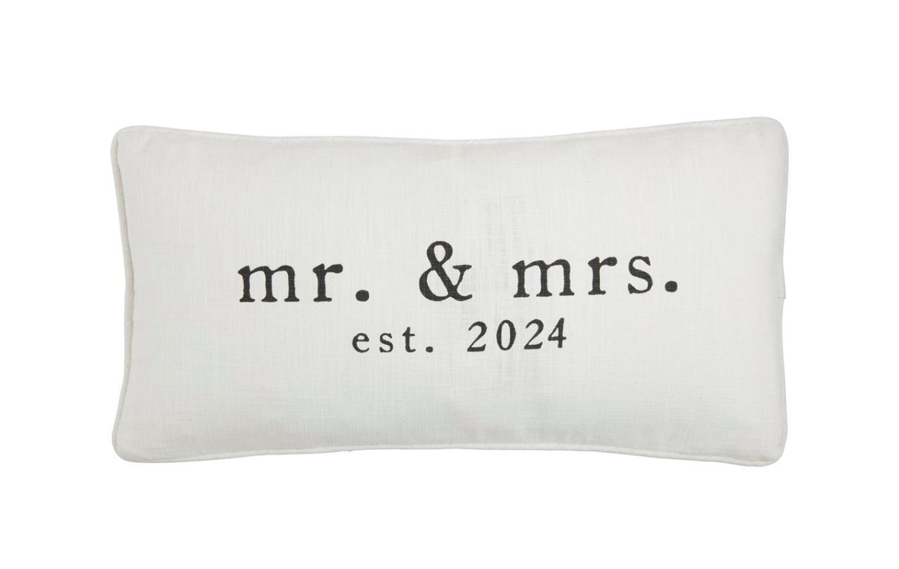 Mr. & Mrs. Est. 2024 Pillows