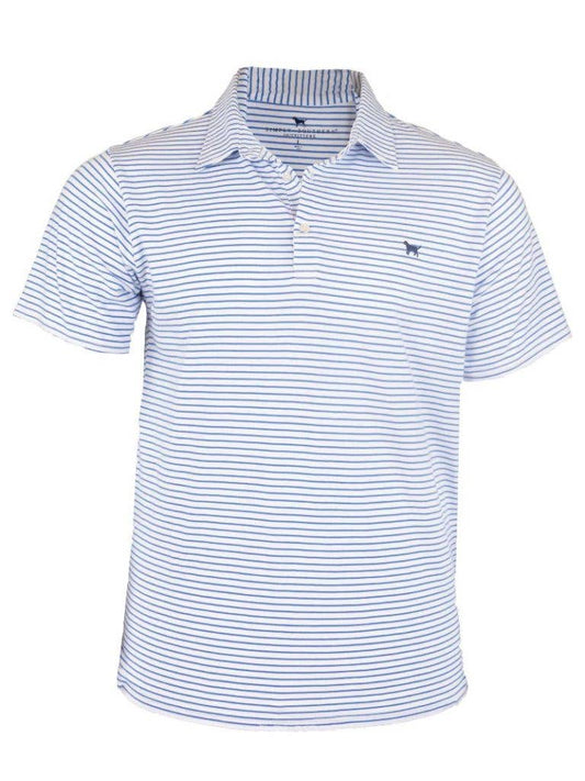 Men's Purple Stripe Collared Polo