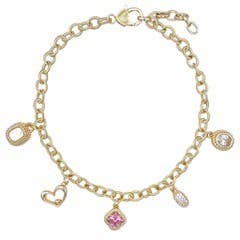 Blori Pink Charm Necklace