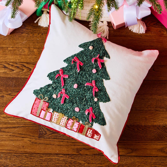 Square Pillow Whimsical Tree