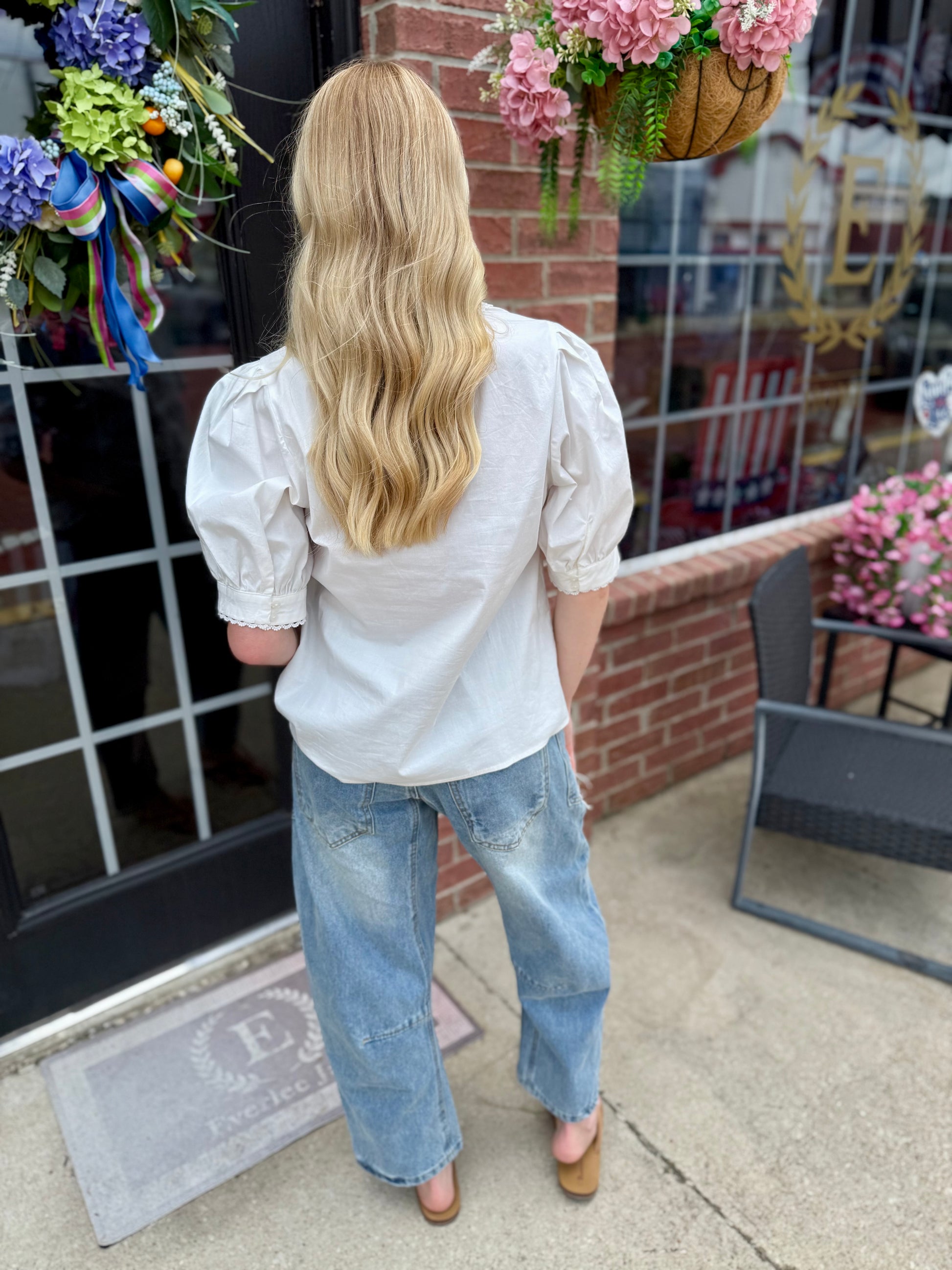 MINERAL WASHED PATCHWORK JEANS: VINTAGE WASH. Available in sizes XS-XL.