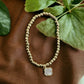 Gold Stainless Steel Beaded Bracelet