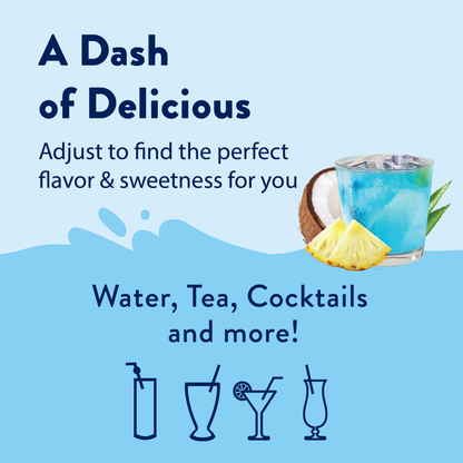 Sugar Free Mermaid™ Syrup: keto-friendly, zero sugar. Available sizes: 375ml, 750ml.