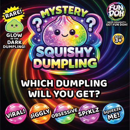 Fun Doh 4" Mystery Dumpling Squish Toy