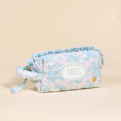 Essentials Quilted Cosmetic Pouch–Mrs. Something Blue