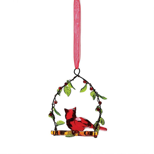 Cardinal on the Swing Ornament