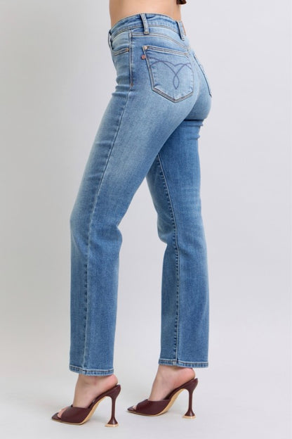 Judy Blue Jeans Vintage Wash Thermal Straight