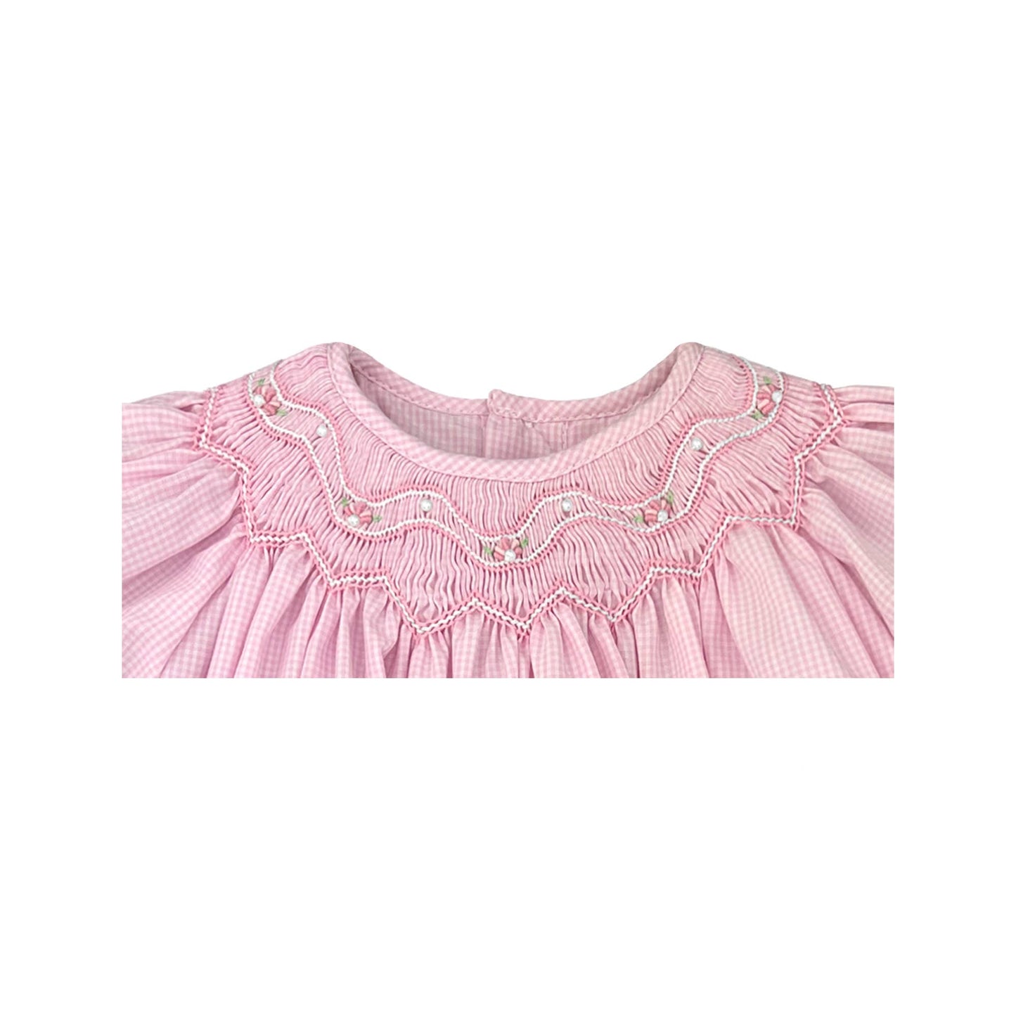 Bishop Zig-Zag Smocked Dress: 9 Month