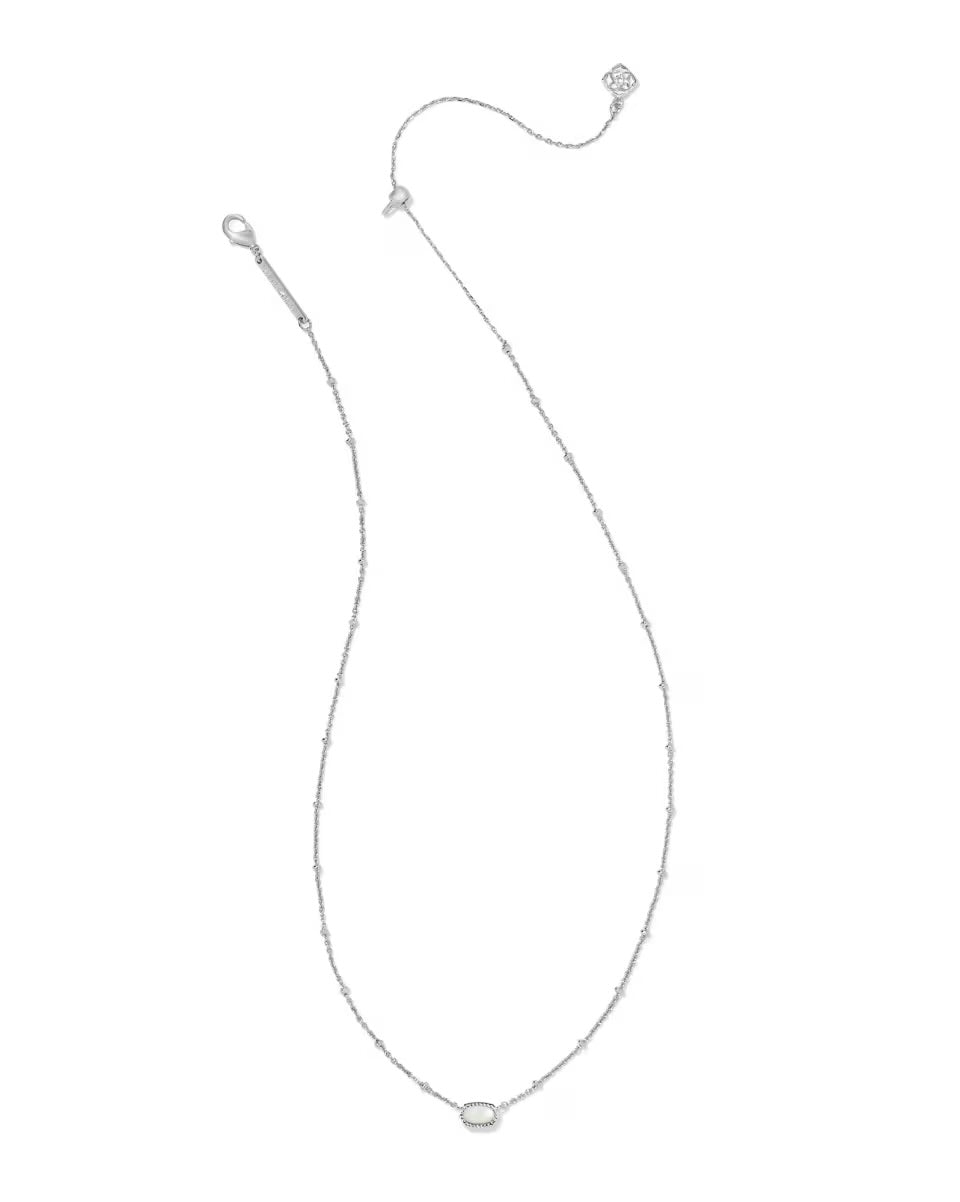 Mini Elisa Silver Satellite Short Pendent | Kendra Scott