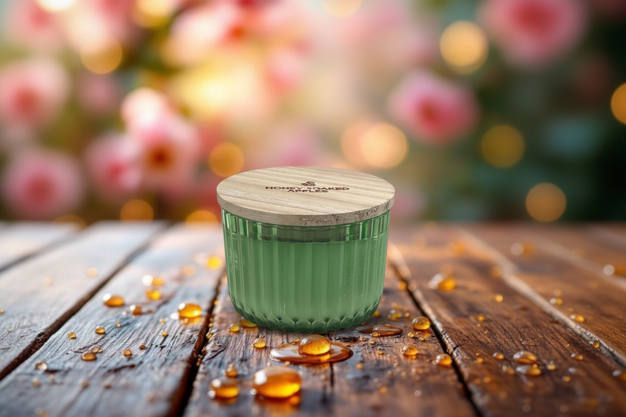 Honey Soaked Apples Cathedral Candle