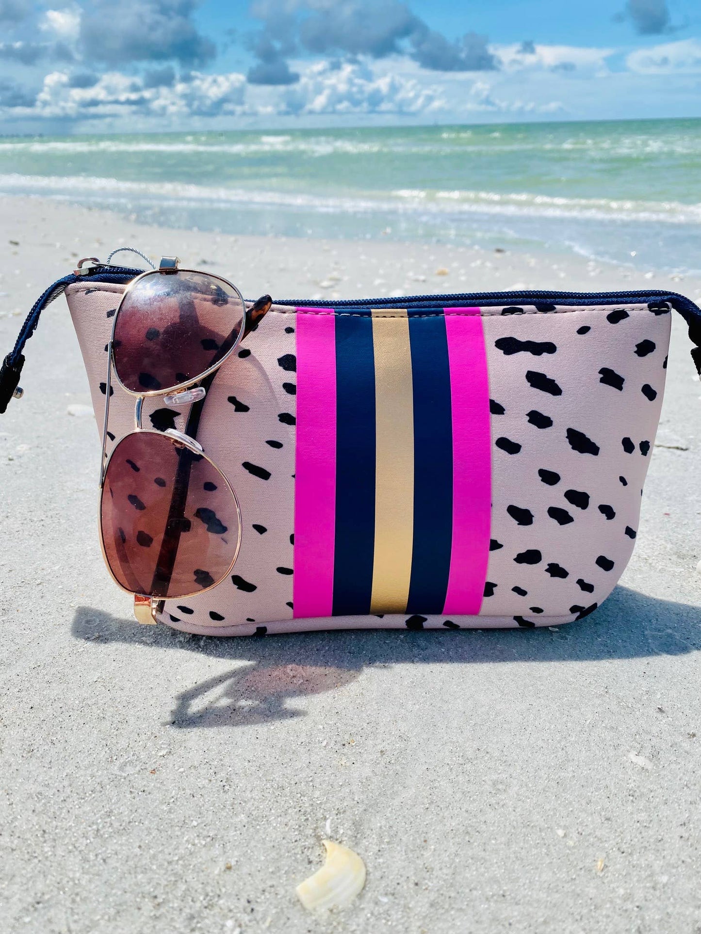 The Christi Small Neoprene Makeup Bag