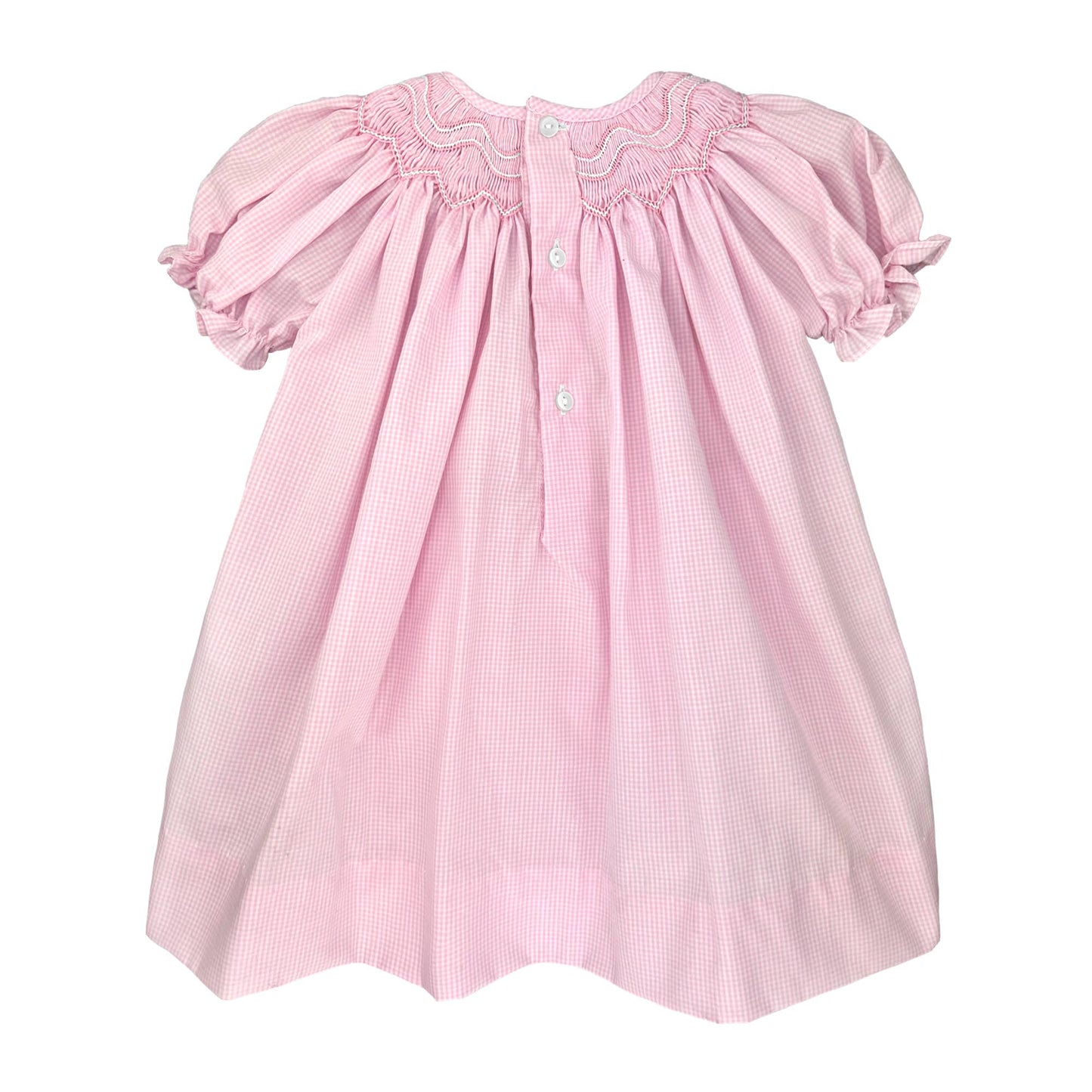 Bishop Zig-Zag Smocked Dress: 9 Month