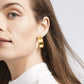 Savoy Hoop Earring by Julie Vos, medium size; also available in small and large.