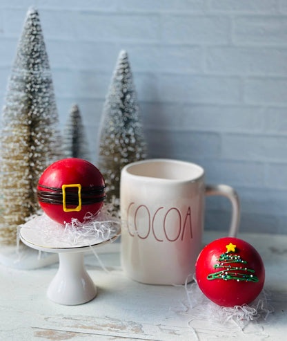Santa Themed Cocoa Bombs: Both Designs / Single Pack