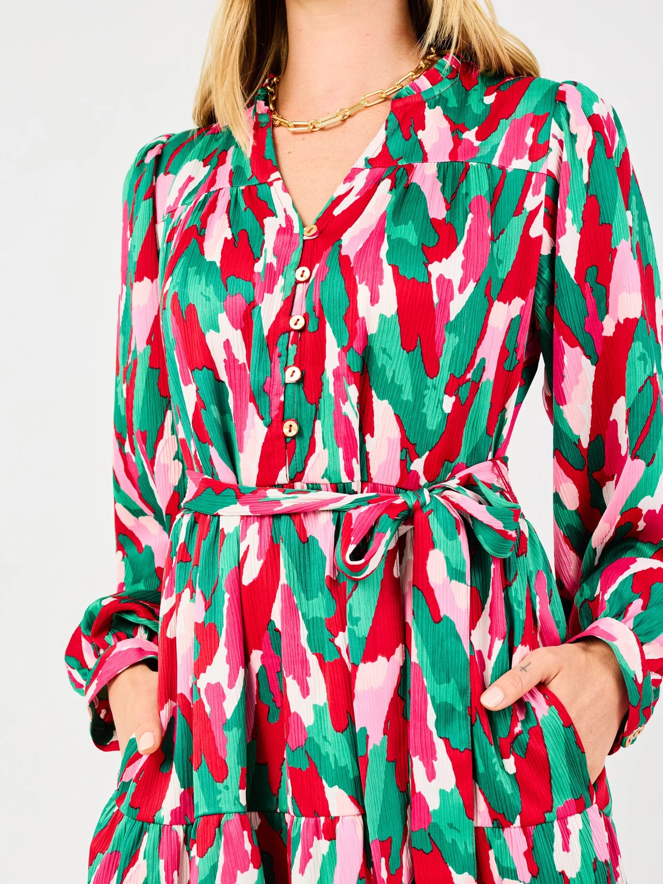 Gracelyn With A Twist Pink Dress