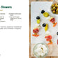 Recipe page from "Small Bites" cookbook; available in standard print size. Shows ingredients, instructions, and antipasto skewers.