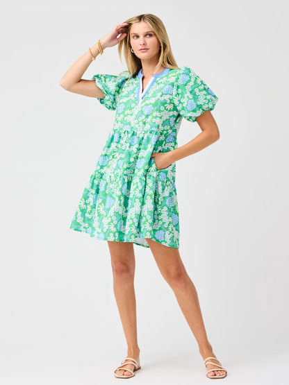 Kinsley Daisy Chain Green Dress
