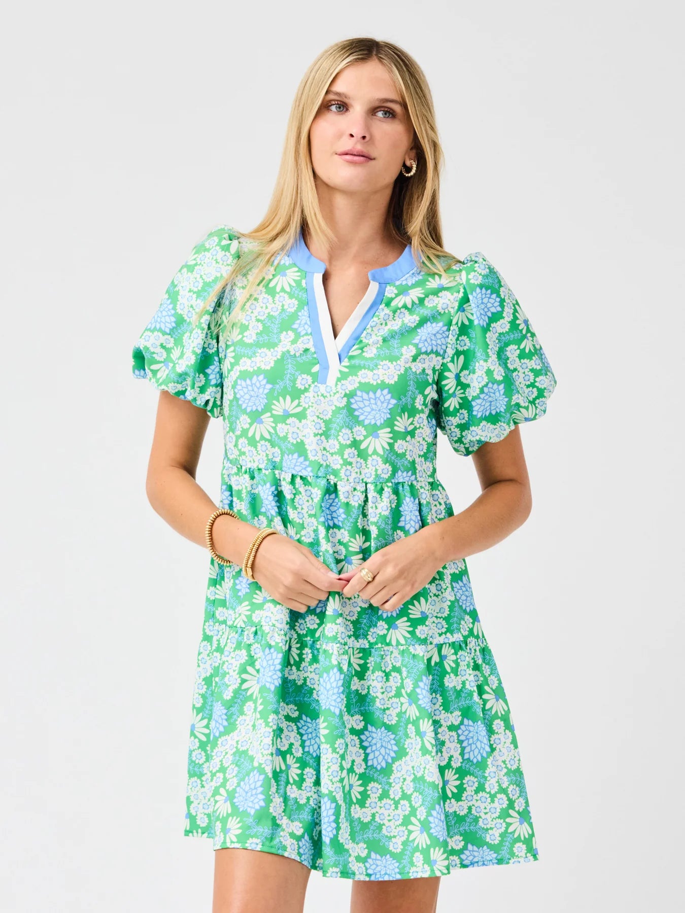 Kinsley Daisy Chain Green Dress