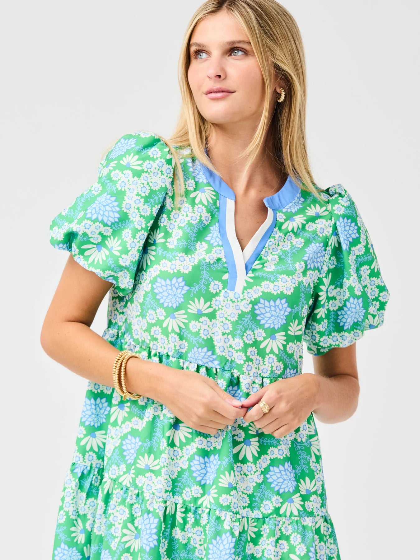 Kinsley Daisy Chain Green Dress