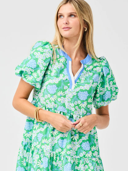 Kinsley Daisy Chain Green Dress