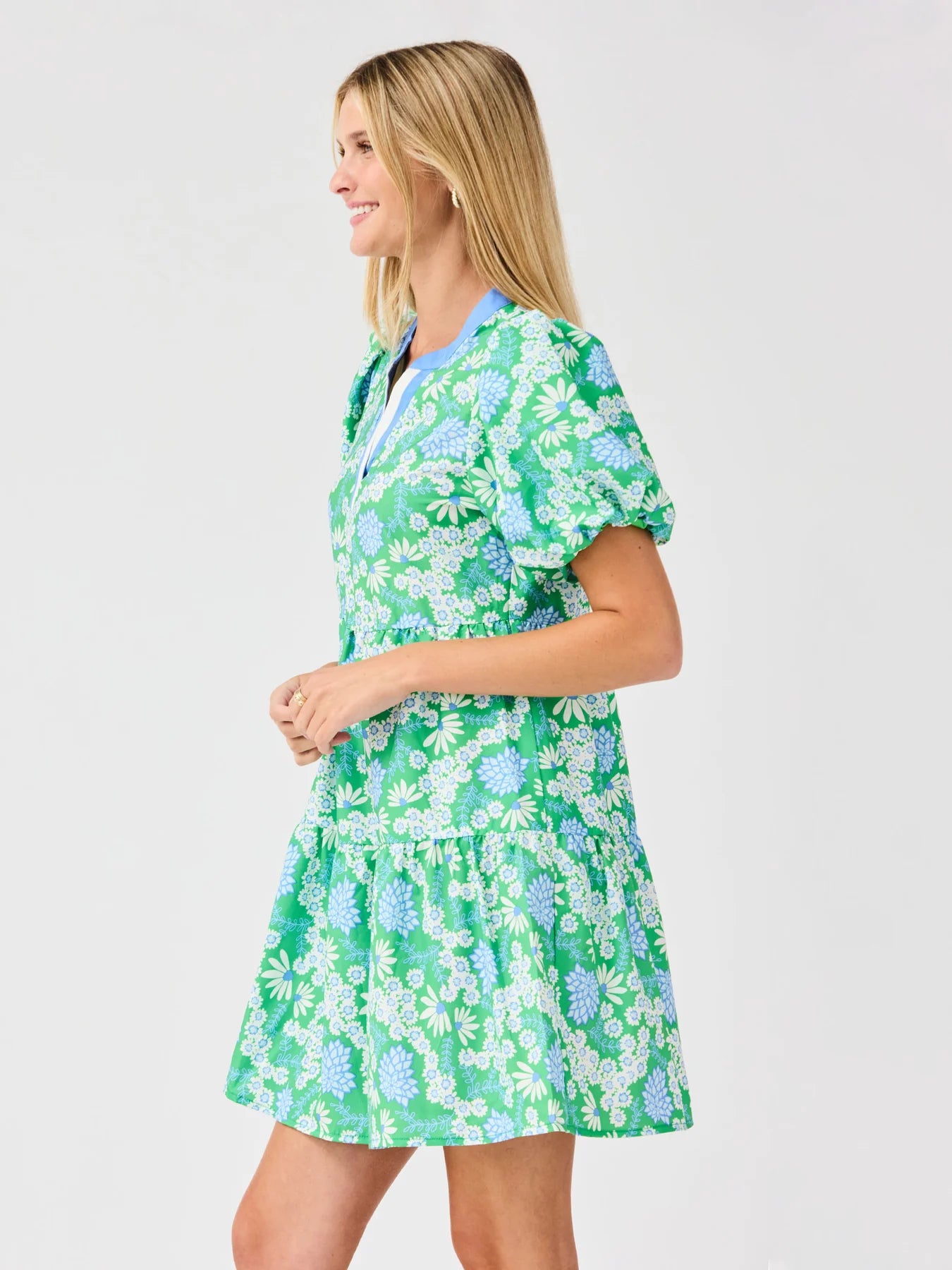 Kinsley Daisy Chain Green Dress