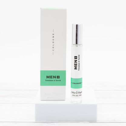Cologne Spray, 8ml, with white and green box. Long-lasting fragrance. Size: 8ml.