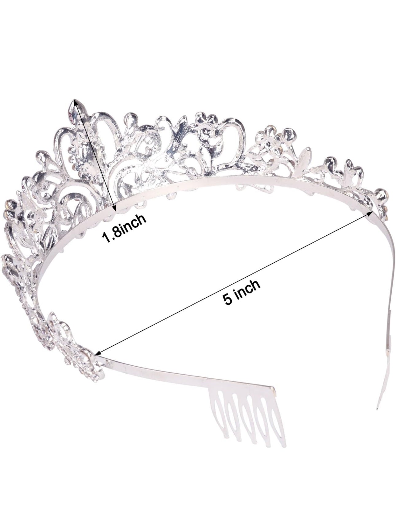Didder Silver Crystal Tiara