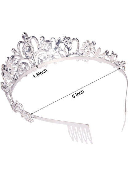 Didder Silver Crystal Tiara