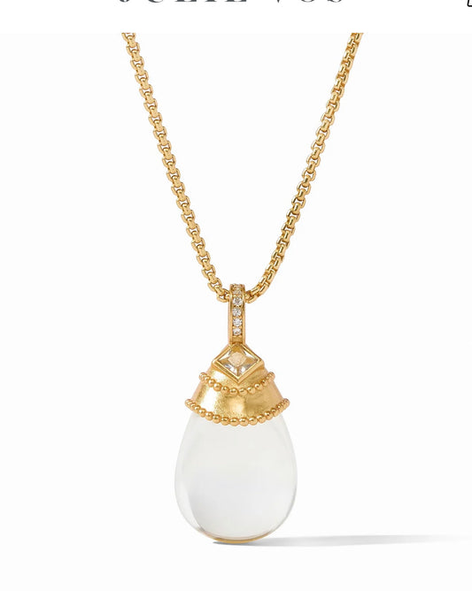 Noel Pendant - Clear Crystal Necklace