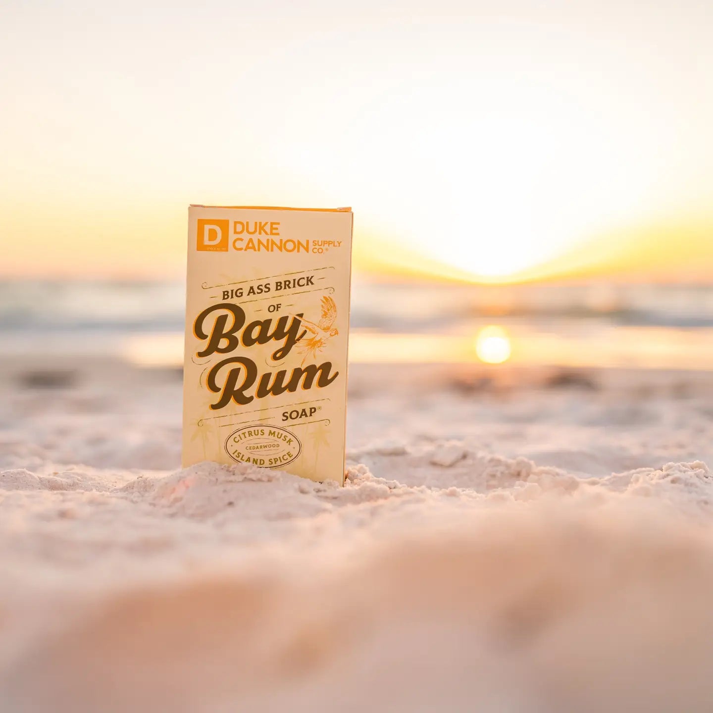 The Big Ass Brick of Soap - Bay Rum: Large, 10 oz bar with a rich, spicy bay rum scent. Available size: 10 oz.