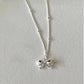 Dainty Bow Tie Bowknot Charm Necklace in 925 Sterling Silver with a shiny bow pendant; available in various sizes.