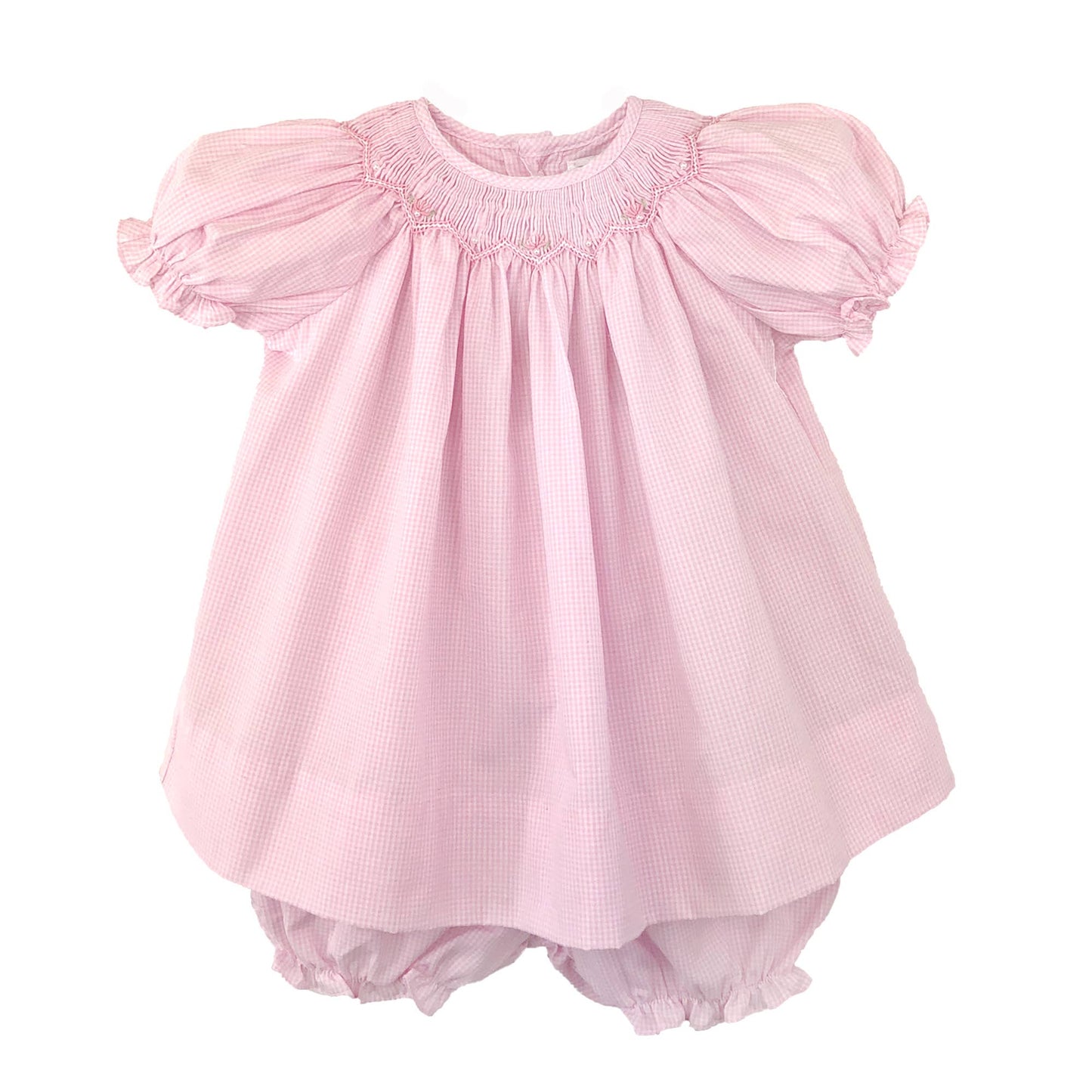 Bishop Zig-Zag Smocked Dress: 9 Month