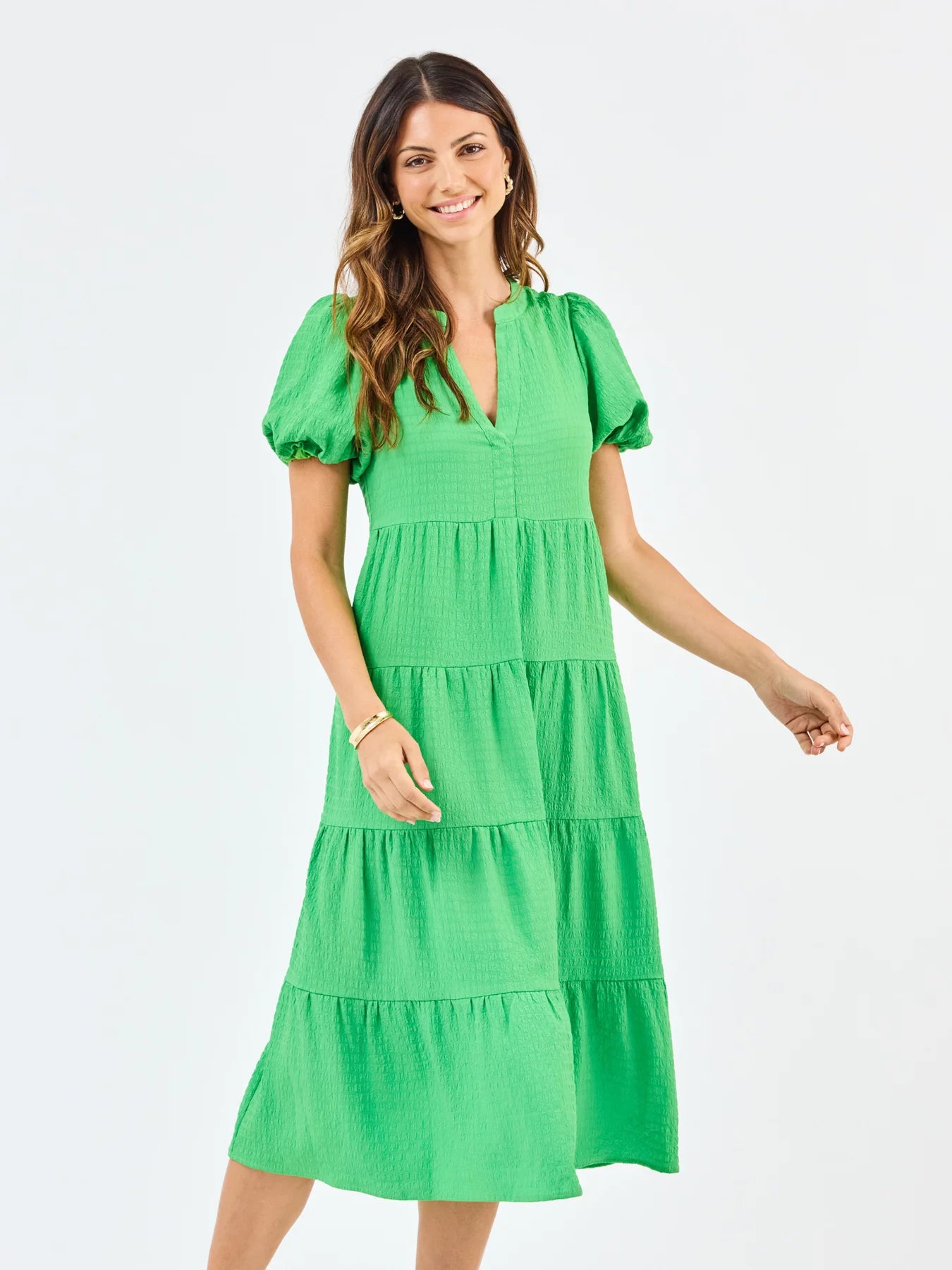 Kinsley Green Seersucker Dress